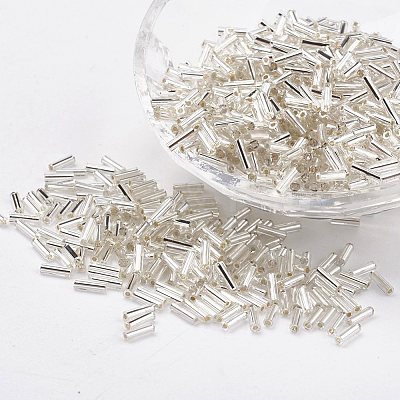 Glass Bugle Beads SEED-E001-6mm-21-1