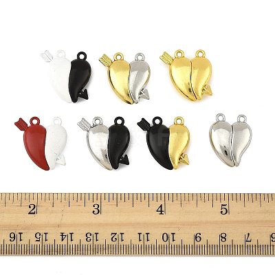 10 Sets Spray Painted Alloy Magnetic Pendants FIND-FS0004-24-1