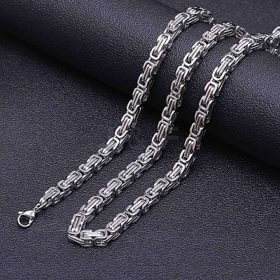 5mm Stainless Steel Byzantine Chain Necklaces FS-WG56795-31-1