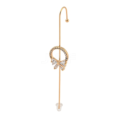 Rhinestone Stud Earring EJEW-G378-01F-1