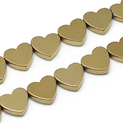Electroplate Non-magnetic Synthetic Hematite Beads Strands X-G-T057-13F-1