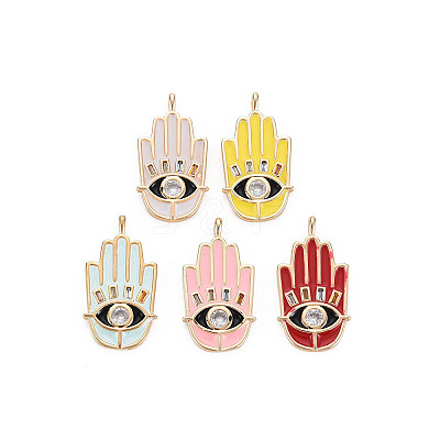 Brass Enamel Pendants KK-S356-672-NF-1