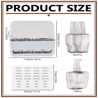 Silicone Empty Refillable Airless Pump Bottle AJEW-WH0460-015B-1