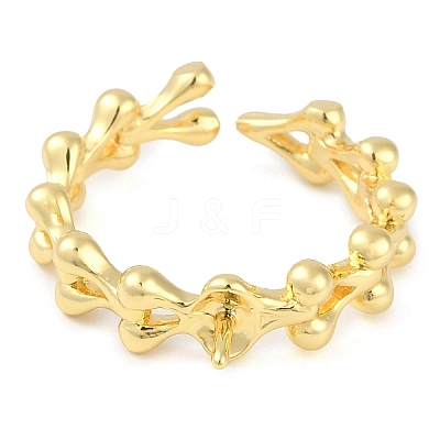 Brass Cuff Finger Ring Settings LS-KK-L219-15B-G-1