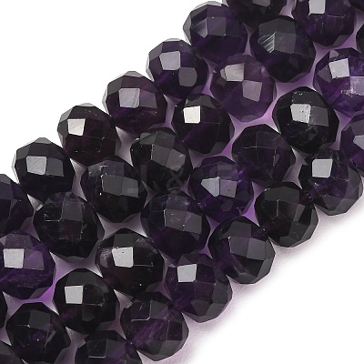 Natural Amethyst Beads Strands GG-CBA59DD-A01-6x10mm-1