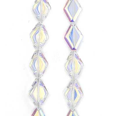 Electroplate Glass Beads Strands EGLA-B010-01A-AB02-1
