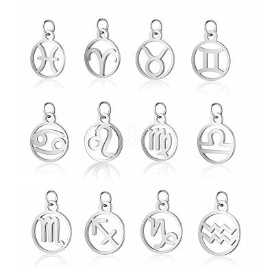 Non-Tarnish 304 Stainless Steel Charms STAS-T036-T513-A-M-1