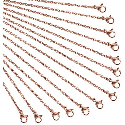 304 Stainless Steel Cable Chain for Necklace Making STAS-NB0004-24-1
