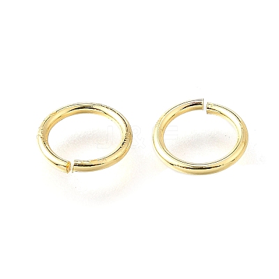 Brass Open Jump Rings KK-V007-004G-10-1