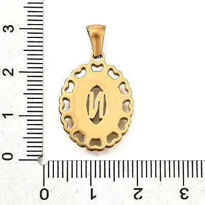 Golden 304 Stainless Steel Pendants STAS-K300-02G-N-1