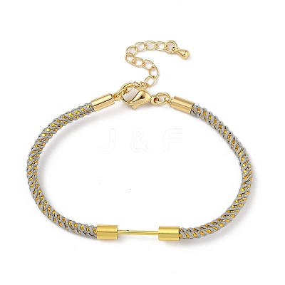 Braided Nylon Cord Bracelet Making MAK-L043-01G-05-1