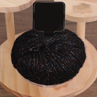 Sparkly Fuzzy Mohair Glitter Yarn PW-WG4F9B3-22-1