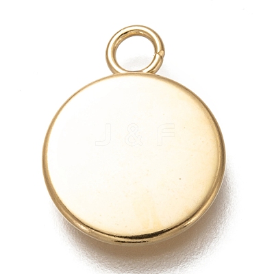304 Stainless Steel Pendant Cabochon Settings STAS-Z030-01I-G-1