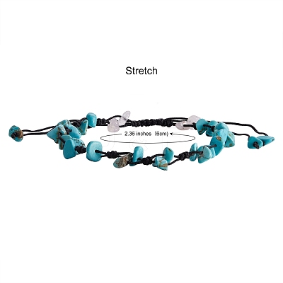 5Pcs 5 Styles Adjustable Braided Nylon Cord Anklets AJEW-SZ0001-63-1