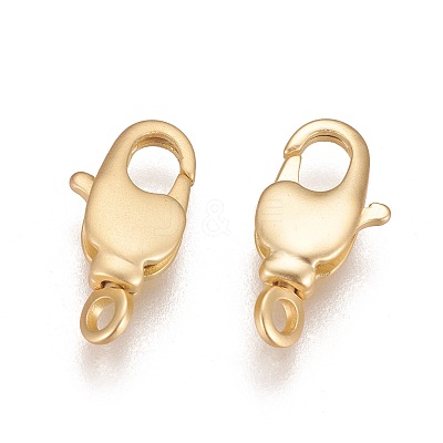 Brass Swivel Lobster Claw Clasps KK-K238-39M-S-1