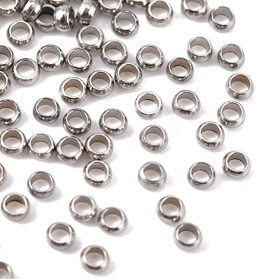 Non-Tarnish 304 Stainless Steel Spacer Beads X-STAS-R065-30-1