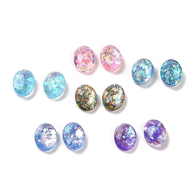 Resin Imitation Opal Cabochons RESI-H148-09-1