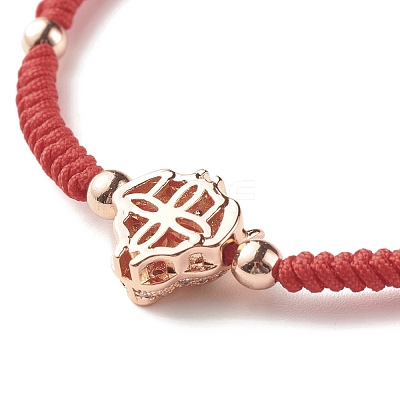 Natural Crackle Quartz & Lava Rock Braided Bead Bracelets Set BJEW-JB07212-02-1