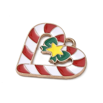 Christmas Alloy Enamel Pendants ENAM-I071-01KCG-09-1