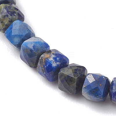 Natural Lapis Lazuli Beaded Stretch Bracelets for Women BJEW-JB13335-03-1