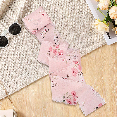 5M Polyester Fringe Flower Printed Ribbon OCOR-WH20006-19B-1