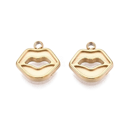 304 Stainless Steel Charms STAS-N125-25D-G-1