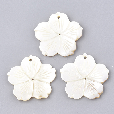 Freshwater Shell Pendants SHEL-S274-16-1