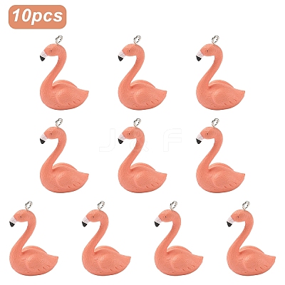 Opaque Resin Pendants RESI-YW0004-71A-01-1