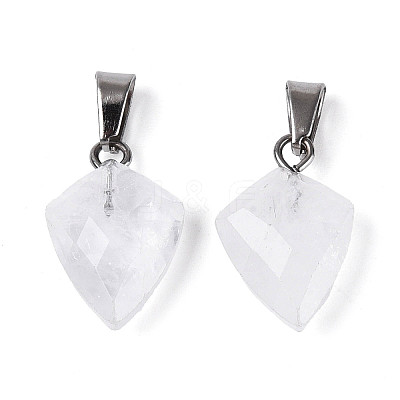 Natural Quartz Crystal Pendants G-N349-18P-08-1