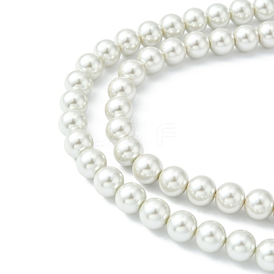 Eco-Friendly Dyed Glass Pearl Round Beads Strands HY-A002-10mm-RB009-1