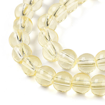 Baking Paint Transparent Glass Beads X1-DGLA-N006-6mm-03-1