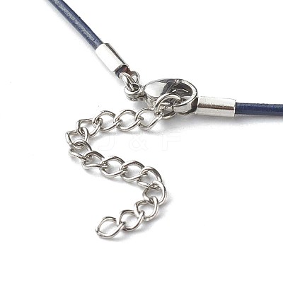 Cowhide Leather Choker Necklaces X-NJEW-JN03598-01-1