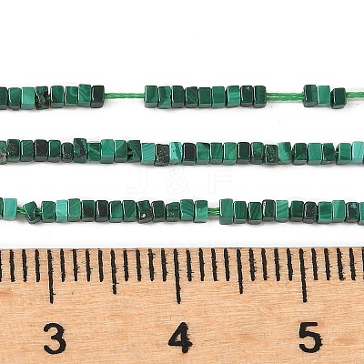 Natural Malachite Beads Strands G-G271-G01-1x1.5mm-1