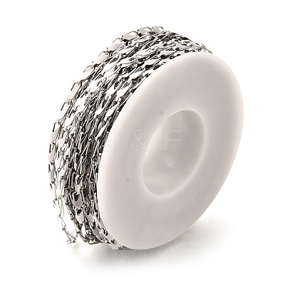 304 Stainless Steel Oval Link Chains CHS-H035-02B-P-1