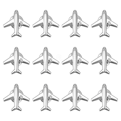 12Pcs Zinc Alloy Lapel Pin Backs for Backpack Clothes JEWB-PH0001-51-1