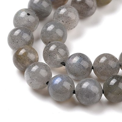 Natural Labradorite Bead Strands G-P259-03-6mm-1