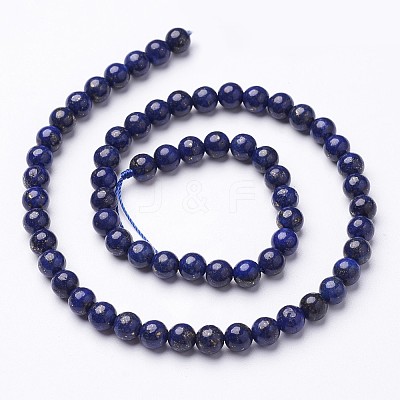 16 inch Grade A Round Dyed Natural Lapis Lazuli Beads Strand X-G-GSR4mmC123-1
