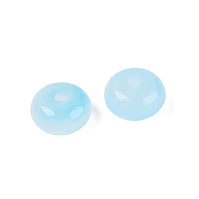 Baking Paint Imitation Jade Glass Beads GL-N006-01B-10-1