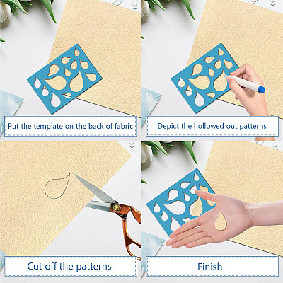 Acrylic Earring Handwork Template DIY-WH0359-058-1