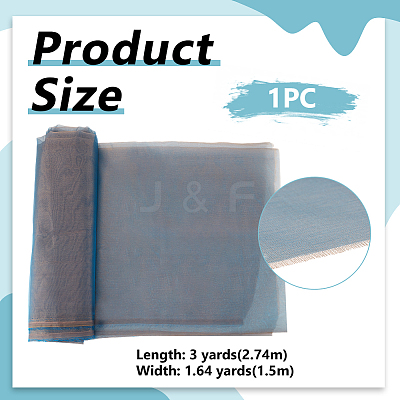Polyester Organza Fabrics DIY-WH0622-185A-1