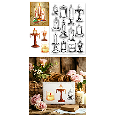 PVC Plastic Clear Stamps DIY-WH0631-0594-1