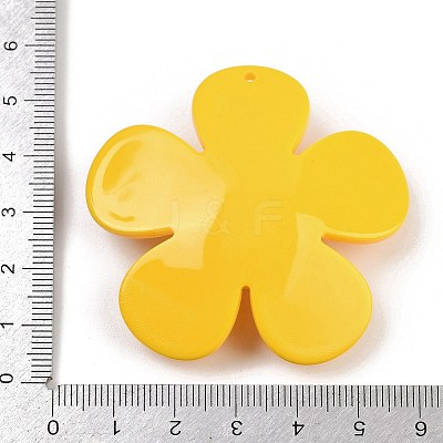 Opaque Printed Acrylic Big Pendants MACR-I035-01E-1