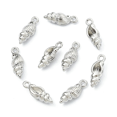 SHEGRACE Brass Shell Shape Charms XGR0171P-103P-1