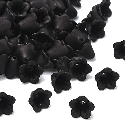 Frosted Flower Acrylic Beads FACR-5332-12A-1