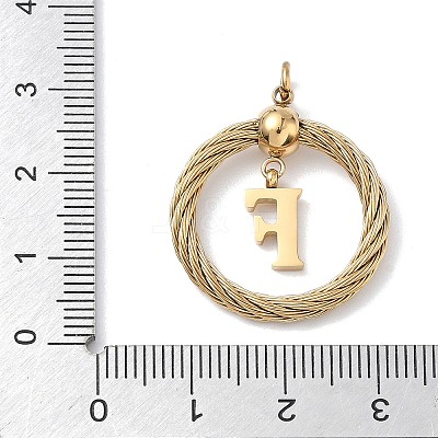304 Stainless Steel Pendants STAS-D154-01F-G-1