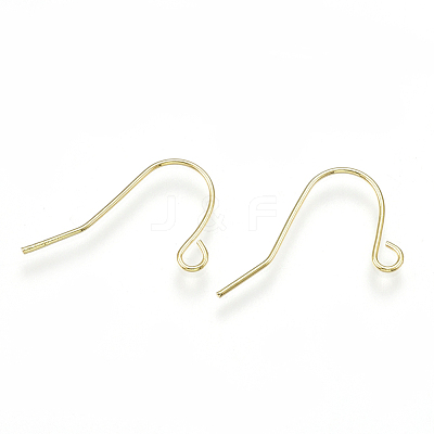Brass Earring Hooks X-KK-S348-217-1