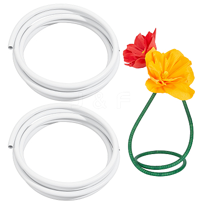 2 Rolls Plastic Aluminum Curved Shaped Tube FIND-PH0029-23B-1