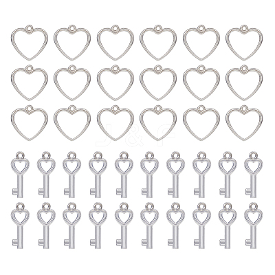 300Pcs 2 Style CCB Plastic Charms CCB-DC0001-03-1