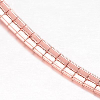 304 Stainless Steel Necklaces NJEW-D274-01RG-1
