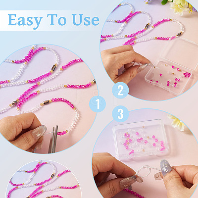 Glass Beaded Adjustable Waist Chains for Women AJEW-TA0005-78A-1